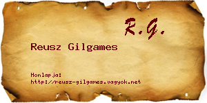 Reusz Gilgames névjegykártya